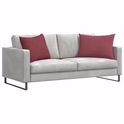 Coussins De Canapé 2 Pcs Bordeaux 70 X 50 Cm Tissu Vidaxl - Vue supplémentaire 2