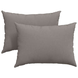 Coussins De Canapé 2 Pcs Taupe 70 X 50 Cm Tissu Vidaxl