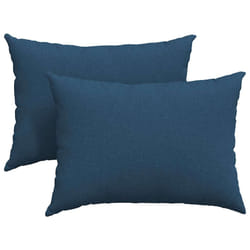 Coussins De Canapé 2 Pcs Bleu 70 X 50 Cm Tissu Vidaxl