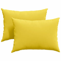 Coussins De Canapé 2 Pcs Jaune Clair 70 X 50 Cm Tissu Vidaxl