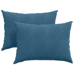 Coussins De Canapé 2 Pcs Bleu 70 X 50 Cm Vidaxl