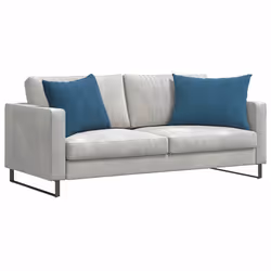Coussins De Canapé 2 Pcs Bleu 70 X 50 Cm Vidaxl - Vue supplémentaire 2