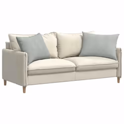 Coussins De Canapé 2 Pcs Gris Clair 70 X 50 Cm Vidaxl - Vue supplémentaire 2
