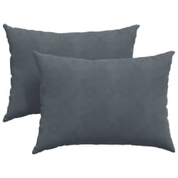 Coussins De Canapé 2 Pcs Gris Foncé 70 X 50 Cm Vidaxl