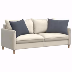 Coussins De Canapé 2 Pcs Gris Foncé 70 X 50 Cm Vidaxl - Vue supplémentaire 2