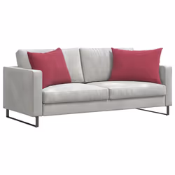 Coussins De Canapé 2 Pcs Bordeaux 70 X 50 Cm Vidaxl - Vue supplémentaire 2