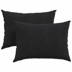 Coussins De Canapé 2 Pcs Noir 70 X 50 Cm Vidaxl