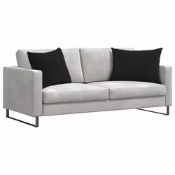 Coussins De Canapé 2 Pcs Noir 70 X 50 Cm Vidaxl - Vue supplémentaire 2