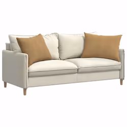 Coussins De Canapé 2 Pcs Marron 70 X 50 Cm Vidaxl - Vue supplémentaire 2
