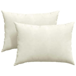 Coussins De Canapé 2 Pcs Crème 70 X 50 Cm Vidaxl