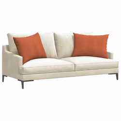 Coussins De Canapé 2 Pcs Rouge Orange 70 X 50 Cm Vidaxl - Vue supplémentaire 2