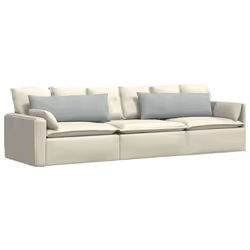 Coussins De Canapé 2 Pcs Gris Clair 120 X 40 Cm Vidaxl - Vue supplémentaire 2