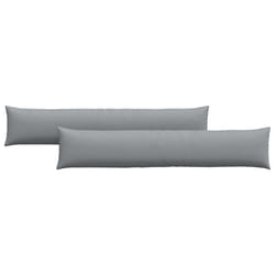 Coussins De Canapé 2 Pcs Gris Clair 200 X 40 Cm Tissu Vidaxl