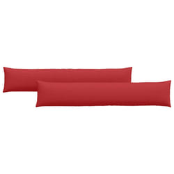 Coussins De Canapé 2 Pcs Rouge 200 X 40 Cm Tissu Vidaxl