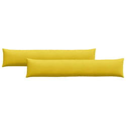 Coussins De Canapé 2 Pcs Jaune 200 X 40 Cm Vidaxl