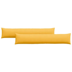 Coussins De Canapé 2 Pcs Jaune Clair 200 X 40 Cm Vidaxl