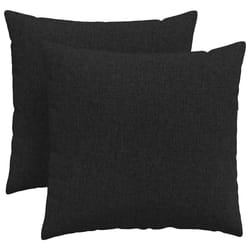Coussins De Canapé 2 Pcs Noir 45 X 45 Cm Tissu Vidaxl