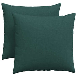Coussins De Canapé 2 Pcs Vert Foncé 45 X 45 Cm Tissu Vidaxl