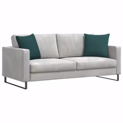 Coussins De Canapé 2 Pcs Vert Foncé 45 X 45 Cm Tissu Vidaxl - Vue supplémentaire 2