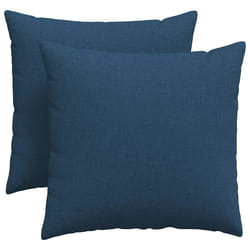 Coussins De Canapé 2 Pcs Bleu 45 X 45 Cm Tissu Vidaxl