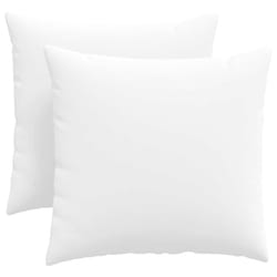 Coussins De Canapé 2 Pcs Blanc 45 X 45 Cm Tissu Vidaxl