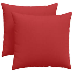 Coussins De Canapé 2 Pcs Rouge 45 X 45 Cm Tissu Vidaxl