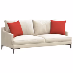 Coussins De Canapé 2 Pcs Rouge 45 X 45 Cm Tissu Vidaxl - Vue supplémentaire 2