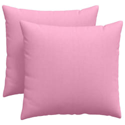 Coussins De Canapé 2 Pcs Rose 45 X 45 Cm Tissu Vidaxl