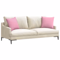 Coussins De Canapé 2 Pcs Rose 45 X 45 Cm Tissu Vidaxl - Vue supplémentaire 2