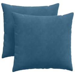 Coussins De Canapé 2 Pcs Bleu 45 X 45 Cm Vidaxl