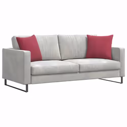 Coussins De Canapé 2 Pcs Bordeaux 45 X 45 Cm Vidaxl - Vue supplémentaire 2