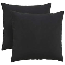 Coussins De Canapé 2 Pcs Noir 45 X 45 Cm Vidaxl