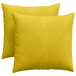 Coussins De Canapé 2 Pcs Jaune 45 X 45 Cm Vidaxl