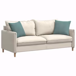 Coussins De Canapé 2 Pcs Vert Mer 45 X 45 Cm Vidaxl - Vue supplémentaire 2
