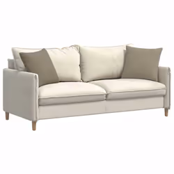 Coussins De Canapé 2 Pcs Taupe 45 X 45 Cm Tissu Vidaxl - Vue supplémentaire 2