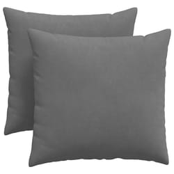 Coussins De Canapé 2 Pcs Gris Foncé 45 X 45 Cm Tissu Vidaxl