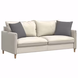 Coussins De Canapé 2 Pcs Gris Foncé 45 X 45 Cm Tissu Vidaxl - Vue supplémentaire 2
