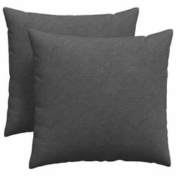 Coussins De Canapé 2 Pcs Gris Foncé 45 X 45 Cm Vidaxl
