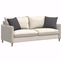 Coussins De Canapé 2 Pcs Gris Foncé 45 X 45 Cm Vidaxl - Vue supplémentaire 2