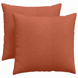 Coussins De Canapé 2 Pcs Rouge Orange 45 X 45 Cm Vidaxl