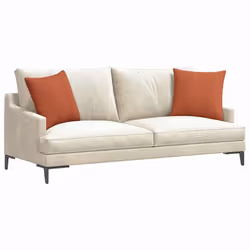 Coussins De Canapé 2 Pcs Rouge Orange 45 X 45 Cm Vidaxl - Vue supplémentaire 2