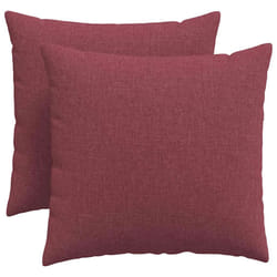 Coussins De Canapé 2 Pcs Bordeaux 50 X 50 Cm Tissu Vidaxl