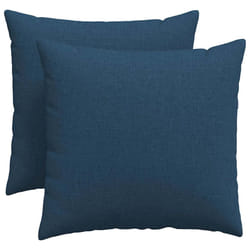 Coussins De Canapé 2 Pcs Bleu 50 X 50 Cm Tissu Vidaxl