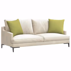 Coussins De Canapé 2 Pcs Vert Clair 50 X 50 Cm Tissu Vidaxl - Vue supplémentaire 2