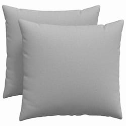 Coussins De Canapé 2 Pcs Gris Nuage 50 X 50 Cm Tissu Vidaxl