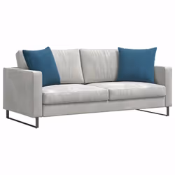 Coussins De Canapé 2 Pcs Bleu 50 X 50 Cm Vidaxl - Vue supplémentaire 2