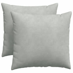 Coussins De Canapé 2 Pcs Gris Clair 50 X 50 Cm Vidaxl