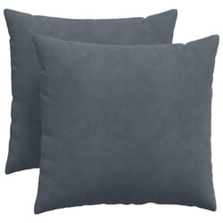 Coussins De Canapé 2 Pcs Gris Foncé 50 X 50 Cm Vidaxl