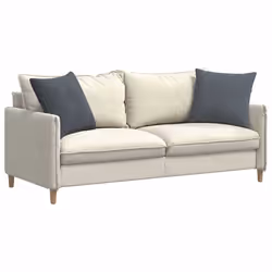 Coussins De Canapé 2 Pcs Gris Foncé 50 X 50 Cm Vidaxl - Vue supplémentaire 2