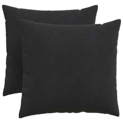 Coussins De Canapé 2 Pcs Noir 50 X 50 Cm Vidaxl